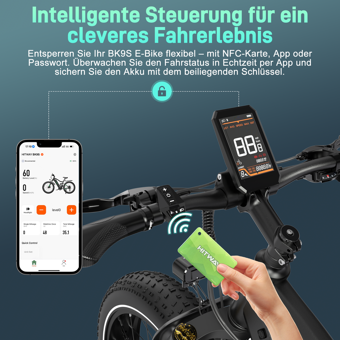 BK9S Fatbike-E-Velo für Mountainbike-Einsatz