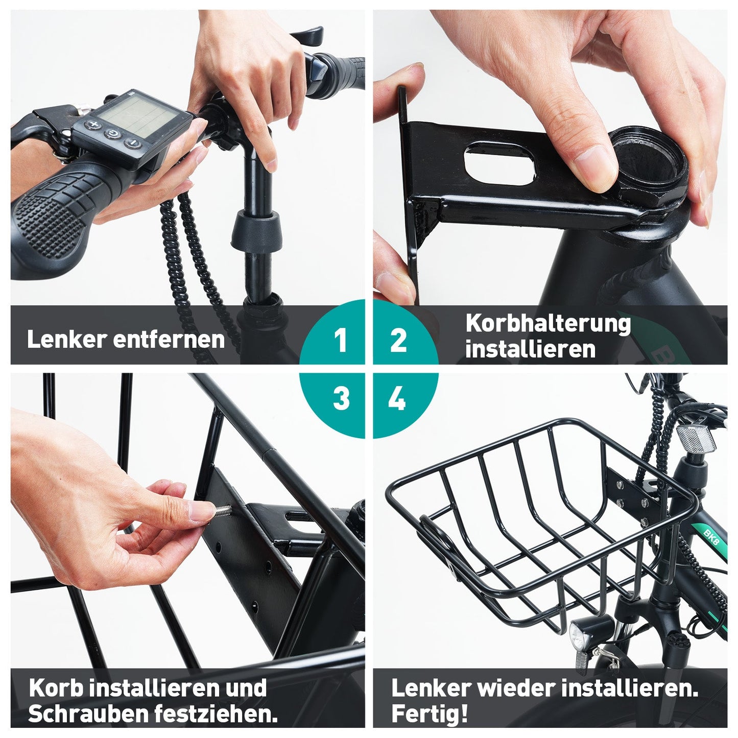 Fahrrad-Vorderradkorb für BK8SL
