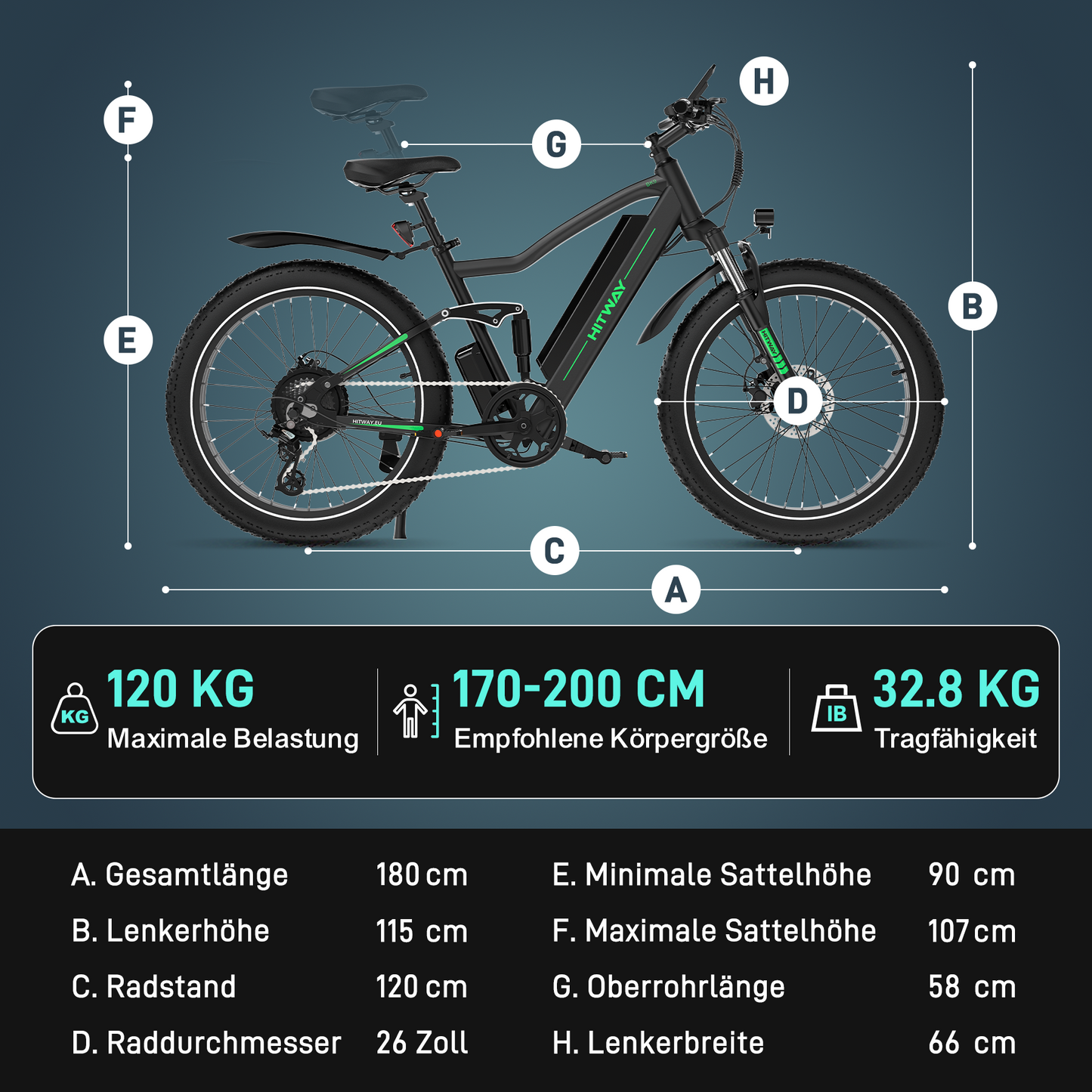 BK9S Fatbike-E-Velo für Mountainbike-Einsatz