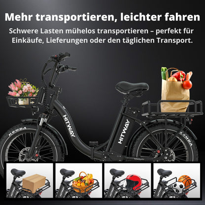 HITWAY BK6S Plus Lasten-Elektrofahrrad