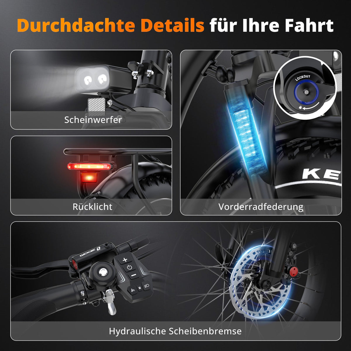 HITWAY BK6S Plus Lasten-Elektrofahrrad