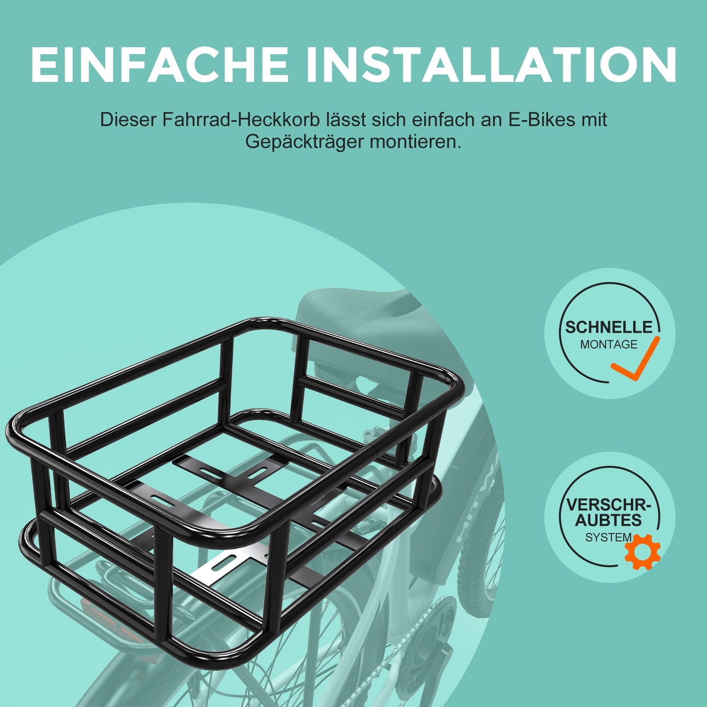 Fahrradkorb hinten