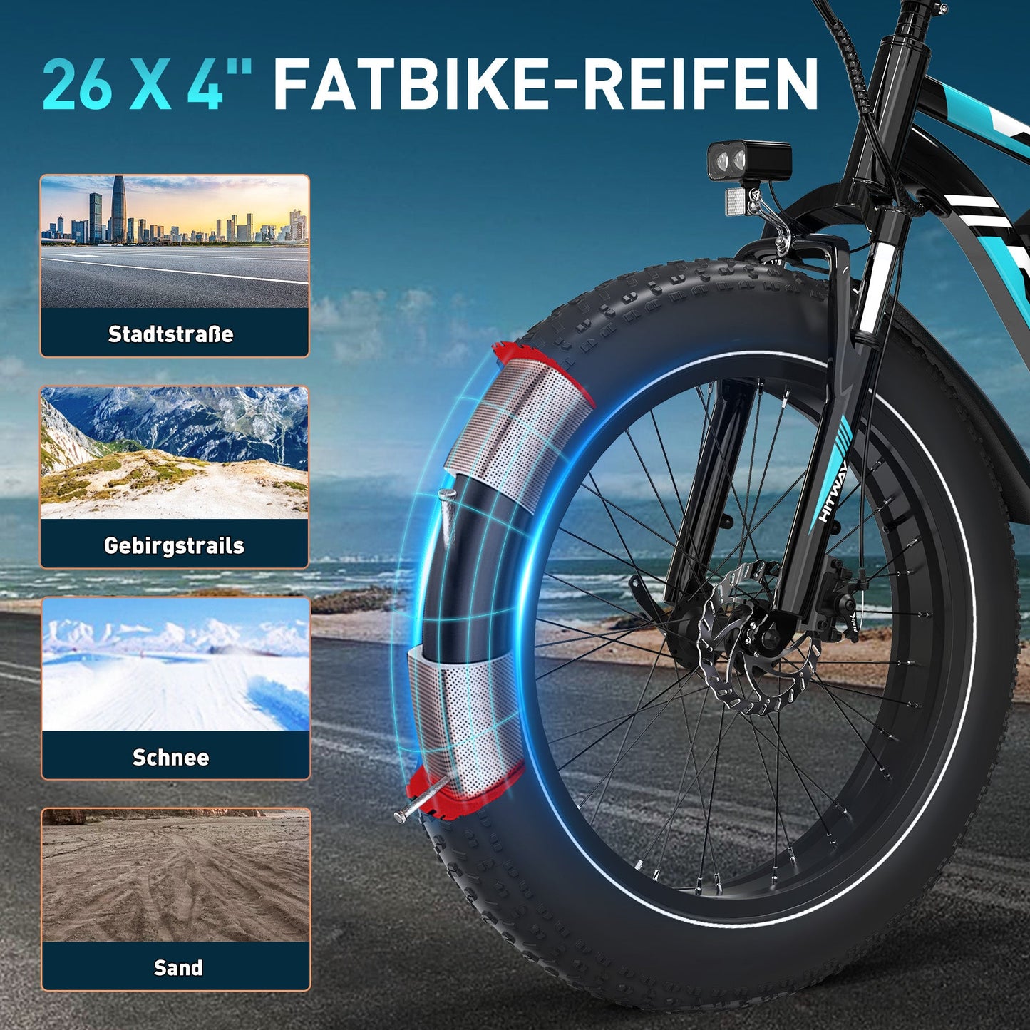 BK15 4.0 E-Velo mit Fat-Pneus